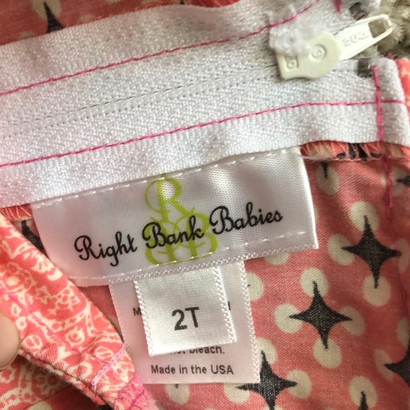 Right Bank Babies Shirts & Tops Coral And Black Top For Toddler
